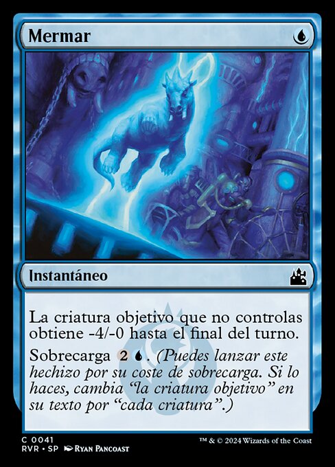 Restringere (Downsize) - Ravnica Remastered (#41) - Illustrated by Ryan Pancoast - Magic: The Gathering Card