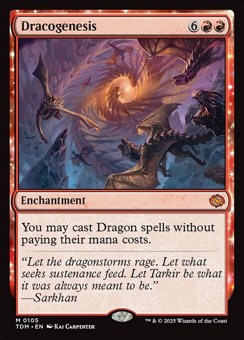 Dracogenesis - Tarkir: Dragonstorm Magic card