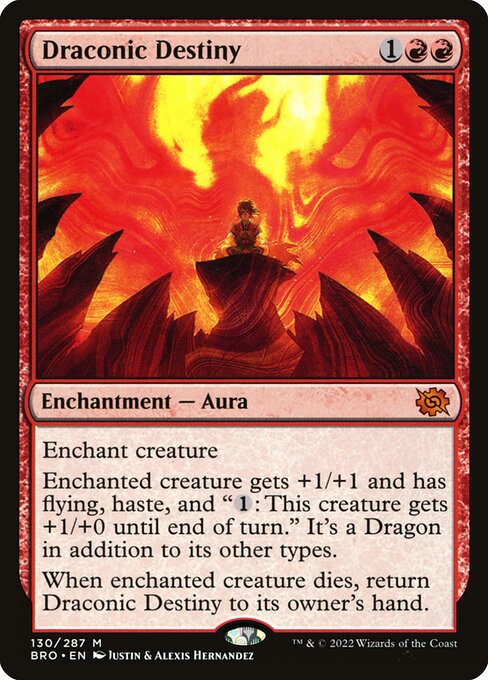 Draconic Destiny - The Brothers' War Magic card
