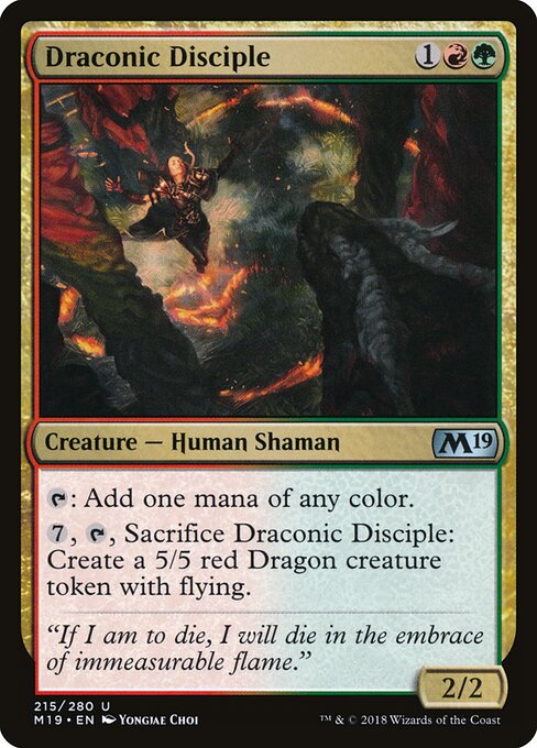 Draconic Disciple - Core Set 2019 Magic card