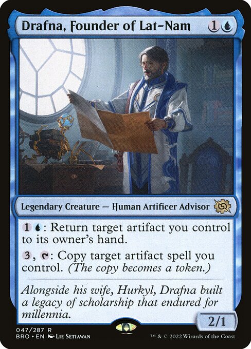 Drafna, Founder of Lat-Nam - The Brothers' War Magic card
