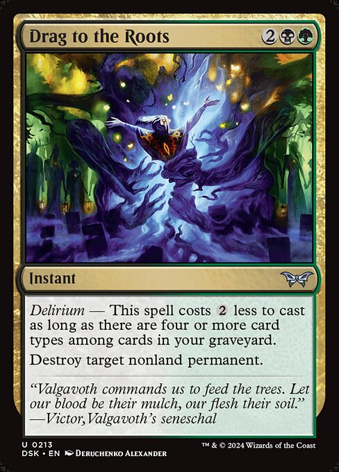 Drag to the Roots - Duskmourn: House of Horror Magic card