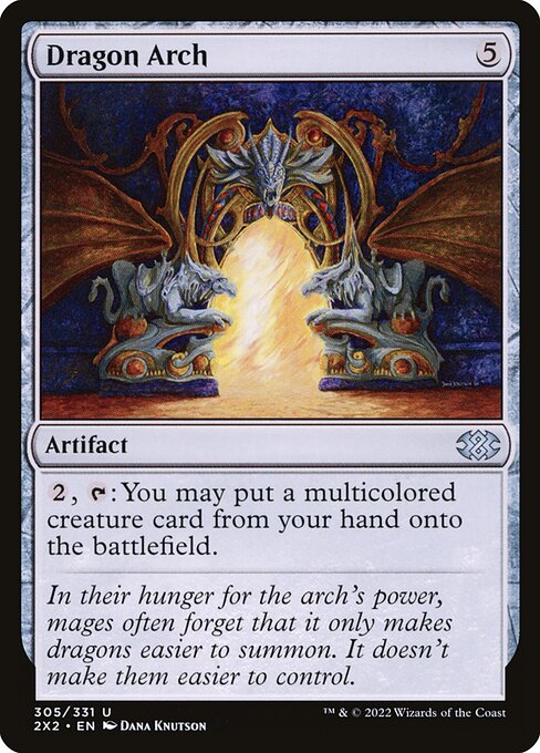 Dragon Arch - Double Masters 2022 (#305) - Illustrated by Dana Knutson - Magic: The Gathering Card