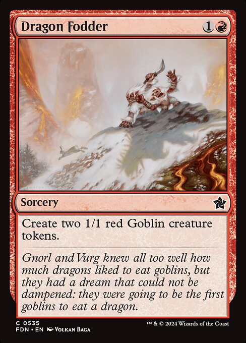 Dragon Fodder - Foundations Magic card
