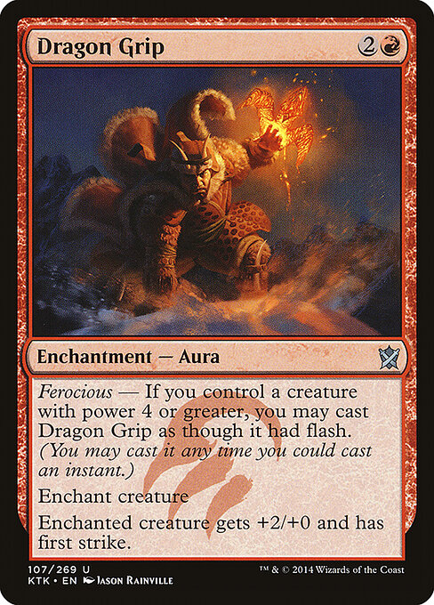 Dragon Grip - Khans of Tarkir Magic card