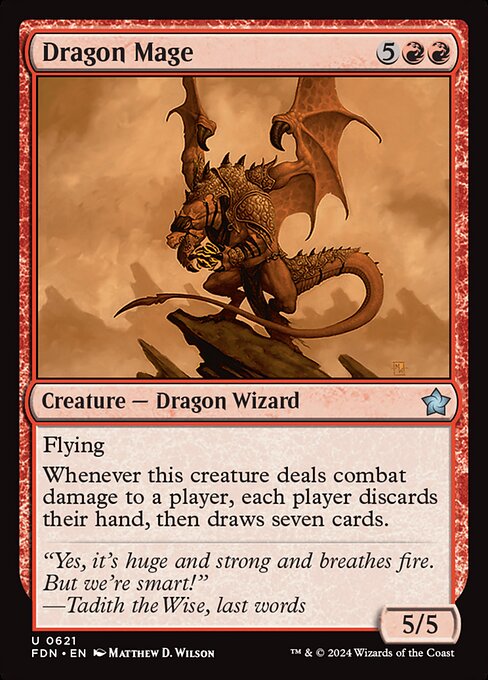 Dragon Mage - Foundations Magic card