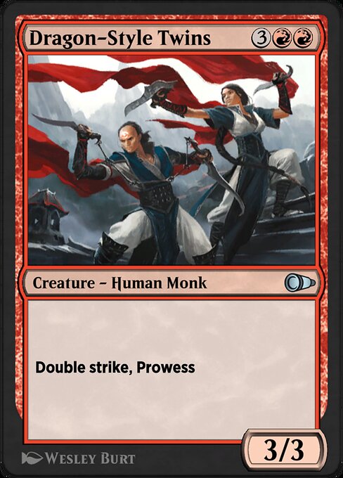 Dragon-Style Twins - Pioneer Masters (#132) - Illustrated by Wesley Burt - Magic: The Gathering Card