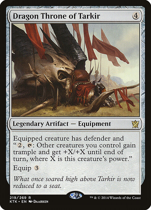 Dragon Throne of Tarkir - Khans of Tarkir (#219) - Illustrated by Daarken - Magic: The Gathering Card