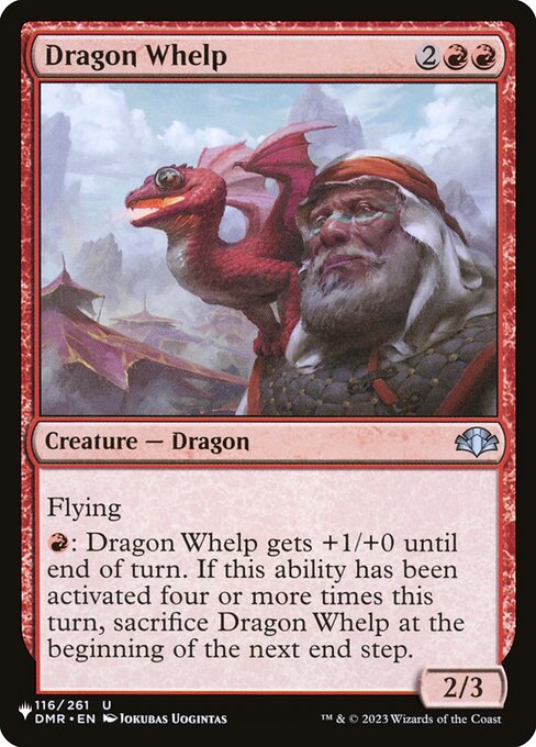 Dragon Whelp - The List Magic card