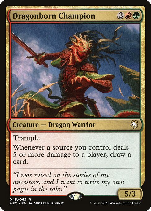 Dragonborn Champion - Forgotten Realms Commander Magic card