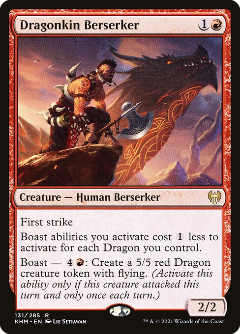 Dragonkin Berserker - Kaldheim Magic card