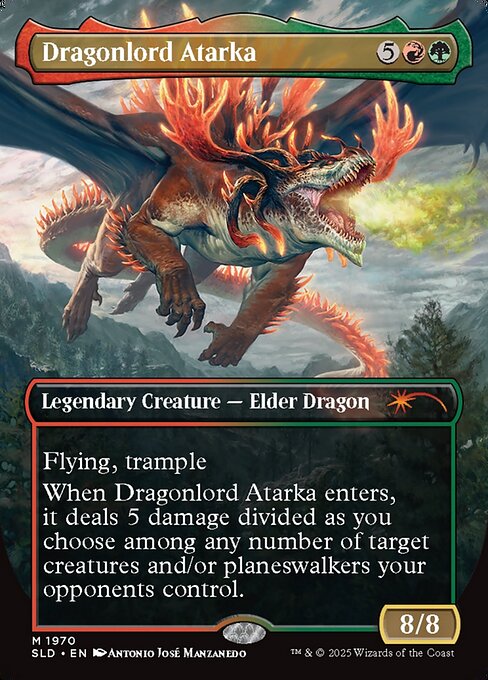 Dragonlord Atarka // Dragonlord Atarka art by Antonio José Manzanedo