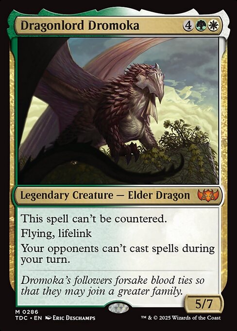 Dragonlord Dromoka - Tarkir: Dragonstorm Commander Magic card
