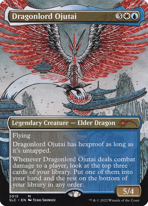 Dragonlord Ojutai - Secret Lair Countdown (#2015) - Illustrated by Yuko Shimizu - Magic: The Gathering Card