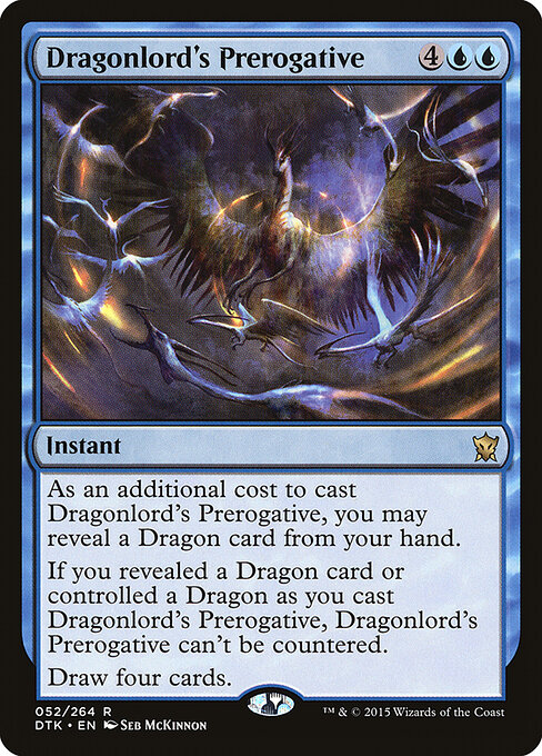 Dragonlord's Prerogative - Dragons of Tarkir Magic card