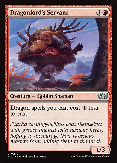 Dragonlord's Servant - Tarkir: Dragonstorm Commander Magic card