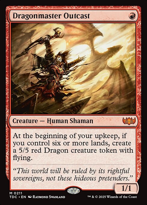Dragonmaster Outcast - Tarkir: Dragonstorm Commander Magic card