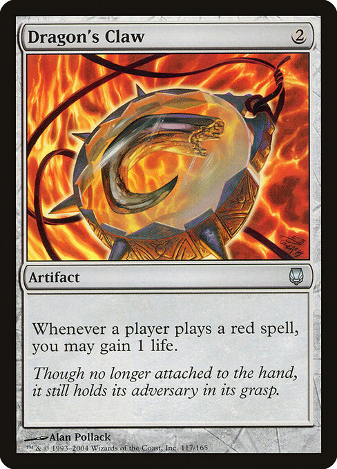 Drachenklaue (Dragon's Claw) - Darksteel (#117) - Illustrated by Alan Pollack - Magic: The Gathering Card