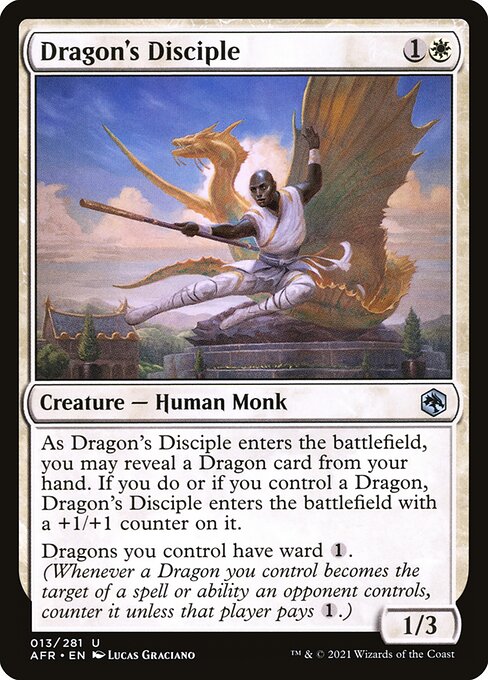 Dragon's Disciple - Adventures in the Forgotten Realms Magic card