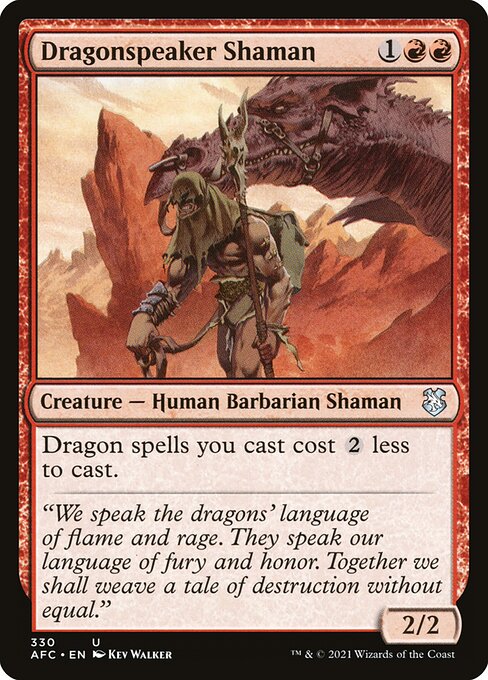 Dragonspeaker Shaman - Forgotten Realms Commander Magic card