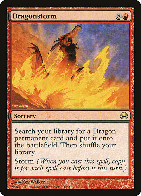 Dragonstorm - Modern Masters (#111) - Illustrated by Kev Walker - Magic: The Gathering Card