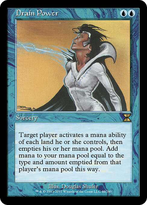 Drain Power - Masters Edition IV (#46) - Illustrated by Douglas Shuler - Magic: The Gathering Card