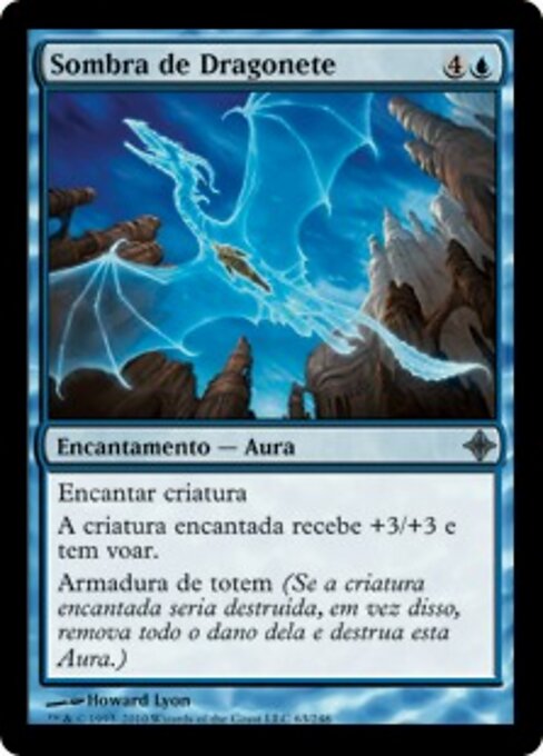 Sombra de Dragonete (Drake Umbra) - Rise of the Eldrazi (#63) - Illustrated by Howard Lyon - Magic: The Gathering Card