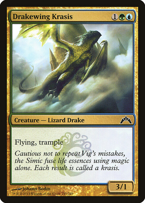 Sceadaschwingen-Krasis (Drakewing Krasis) - Gatecrash (#157) - Illustrated by Johann Bodin - Magic: The Gathering Card