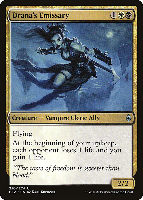 Drana's Emissary - Battle for Zendikar Magic card