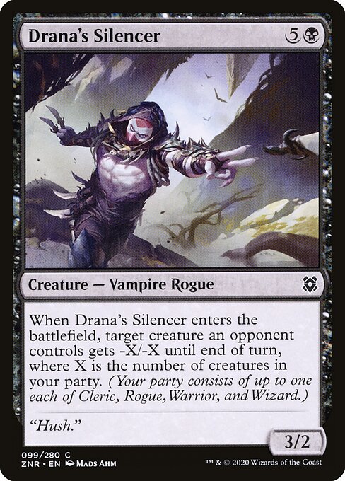 Drana's Silencer - Zendikar Rising Magic card