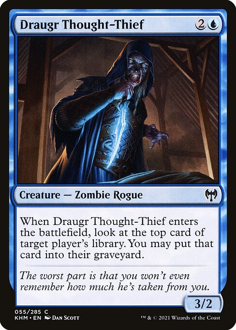 Draugr Thought-Thief - Kaldheim Magic card