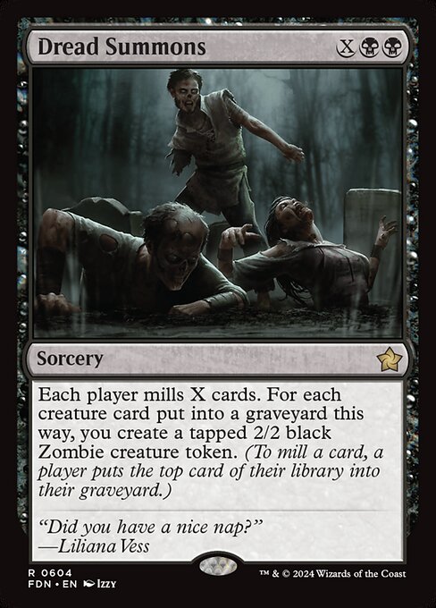 Dread Summons - Foundations Magic card