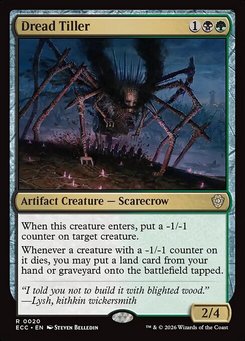 Dread Tiller - Lorwyn Eclipsed Commander Magic card