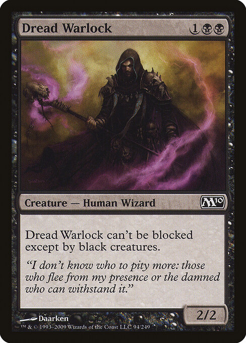 Dread Warlock - Magic 2010 Magic card