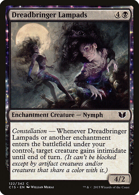 Dreadbringer Lampads - Commander 2015 (#122) - Illustrated by Willian Murai - Magic: The Gathering Card