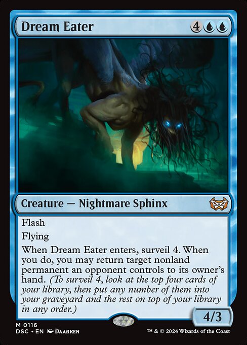 Dévoreur de rêves (Dream Eater) - Duskmourn: House of Horror Commander (#116) - Illustrated by Daarken - Magic: The Gathering Card