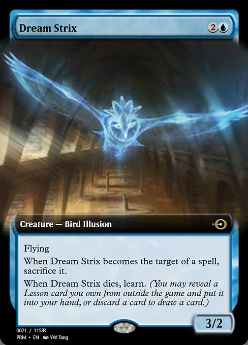 Estrige do Sonho (Dream Strix) - Strixhaven: School of Mages (#42) - Illustrated by YW Tang - Magic: The Gathering Card