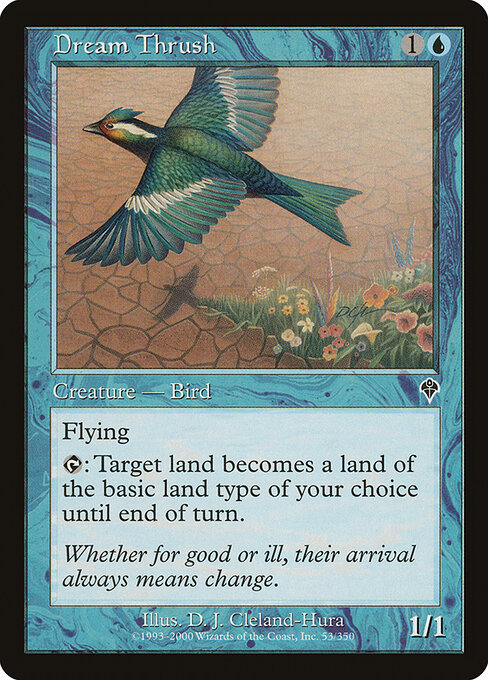 Dream Thrush - Invasion (#53) - Illustrated by D. J. Cleland-Hura - Magic: The Gathering Card