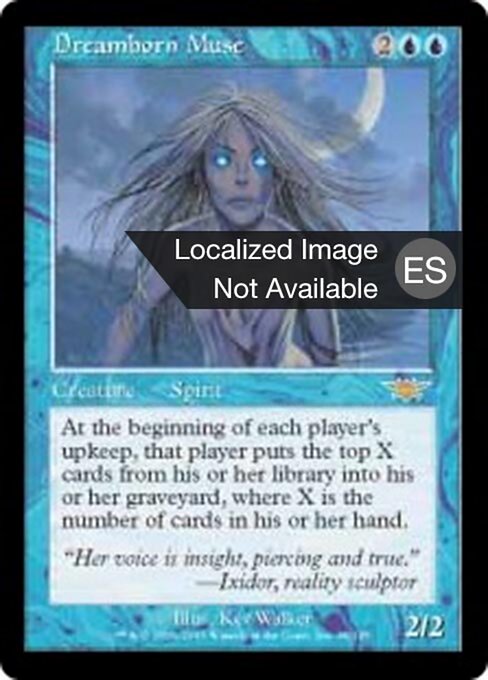 Musa nacida del sueño (Dreamborn Muse) - Legions (#36) - Illustrated by Kev Walker - Magic: The Gathering Card