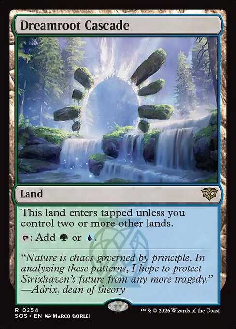 Dreamroot Cascade - Secrets of Strixhaven Magic card
