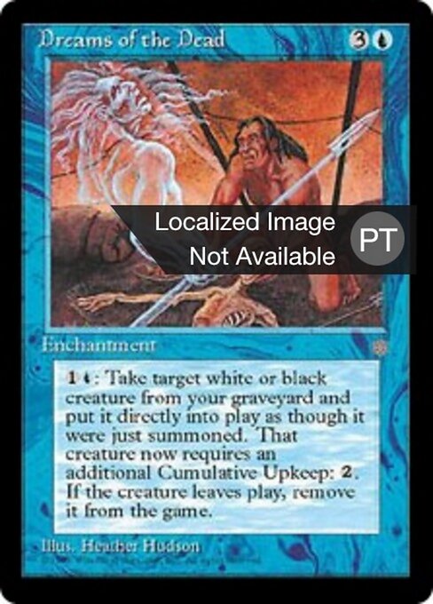 Träume der Toten (Dreams of the Dead) - Ice Age (#66) - Illustrated by Heather Hudson - Magic: The Gathering Card