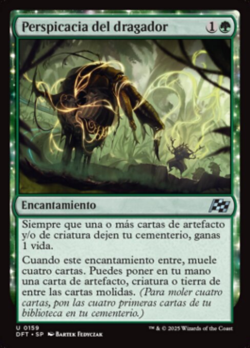 Perspicacia del dragador (Dredger's Insight) - Aetherdrift (#159) - Illustrated by Bartek Fedyczak - Magic: The Gathering Card