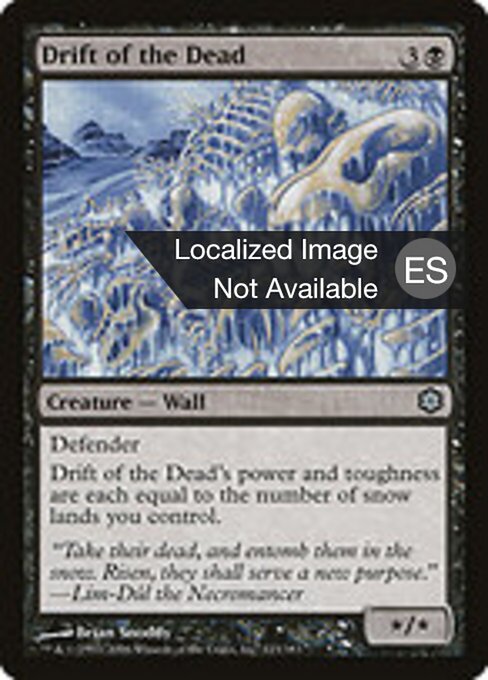 Cumulo di Morti (Drift of the Dead) - Coldsnap Theme Decks (#123) - Illustrated by Brian Snõddy - Magic: The Gathering Card