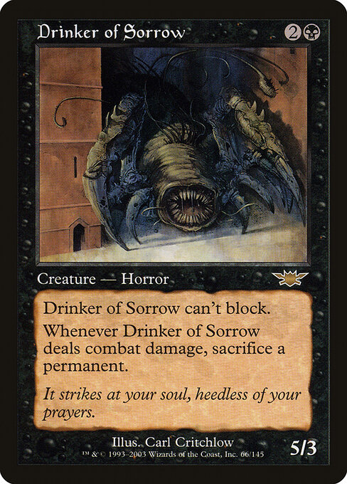 Drinker of Sorrow - Legions Magic card