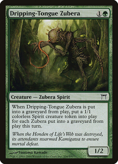 Dripping-Tongue Zubera - Champions of Kamigawa Magic card