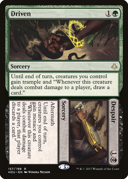 Driven // Despair - Hour of Devastation (#157) - Illustrated by Winona Nelson - Magic: The Gathering Card