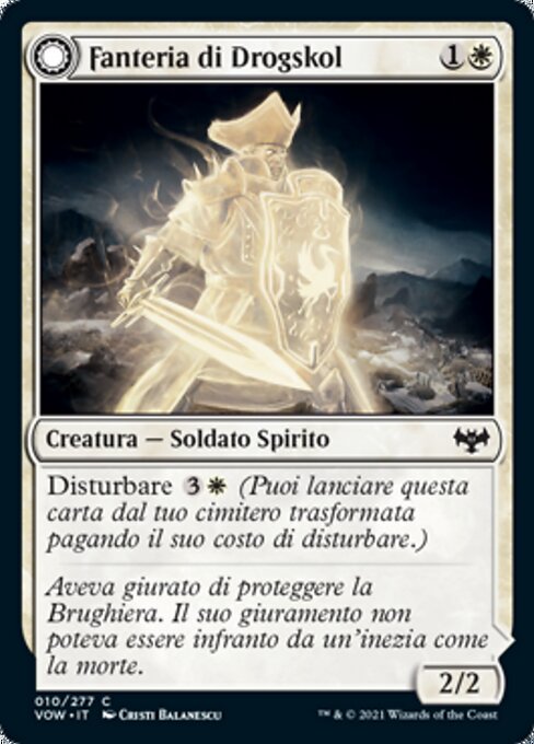 Drogskol Infantry // Drogskol Armaments - Innistrad: Crimson Vow (#10) - Illustrated by Cristi Balanescu - Magic: The Gathering Card