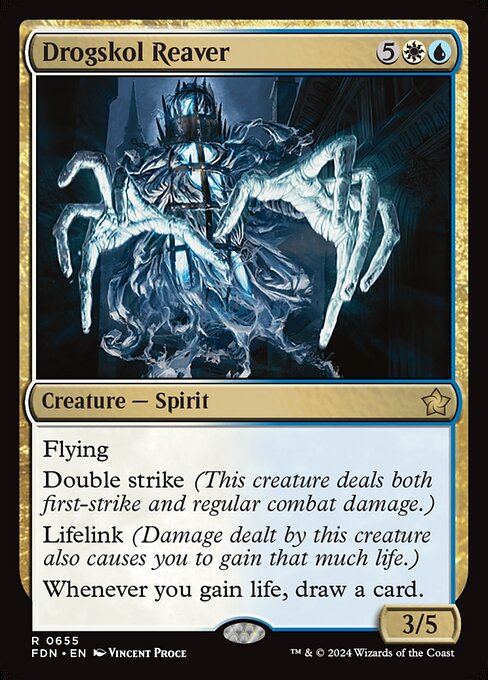 Drogskol Reaver - Foundations (#655) - Illustrated by Vincent Proce - Magic: The Gathering Card