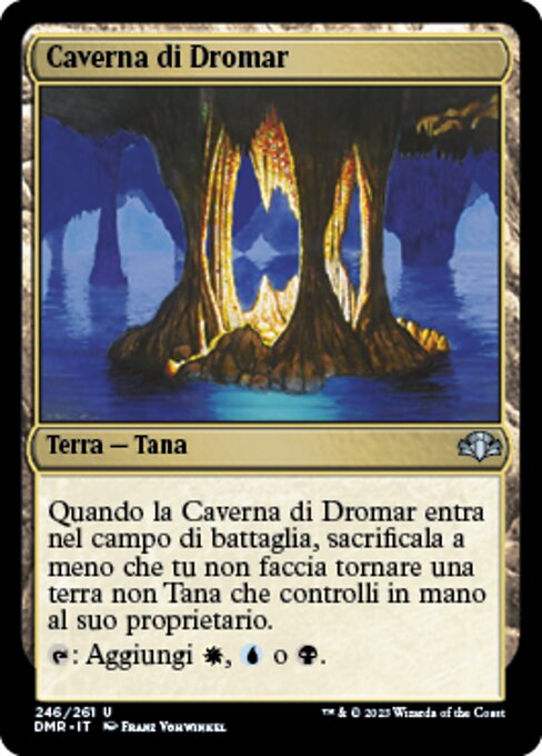 Dromar's Cavern - Dominaria Remastered (#246) - Illustrated by Franz Vohwinkel - Magic: The Gathering Card