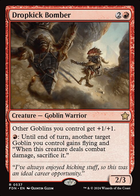 Dropkick Bomber - Foundations Magic card